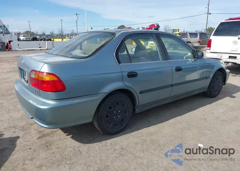 2000 Honda Civic Lx из США, поврежденный, VIN 1HGEJ6674YL042595